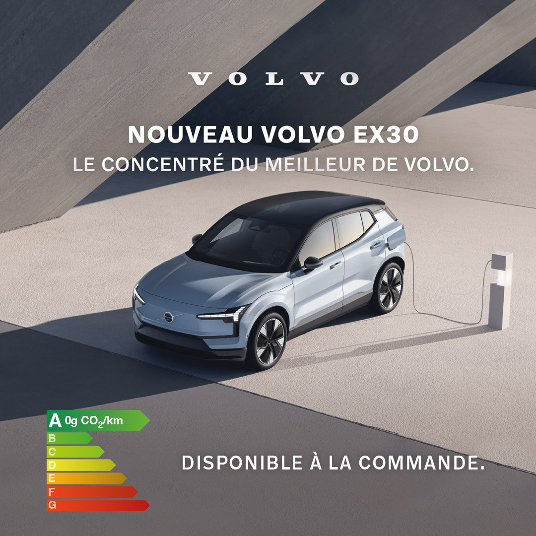 Volvo EX30 disponible à la commande